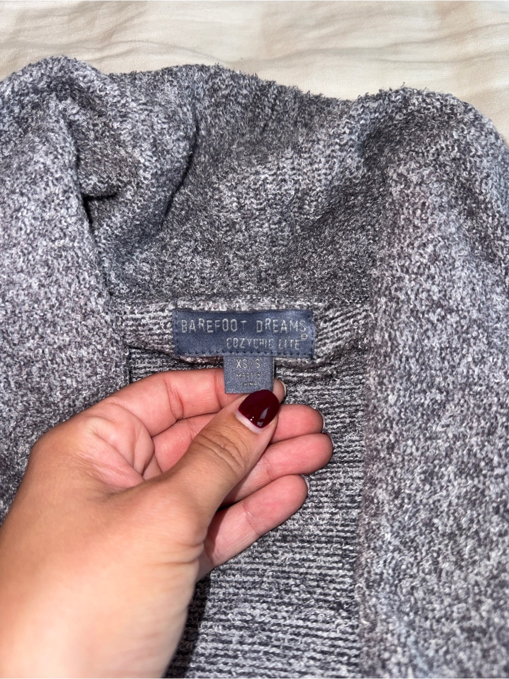 Barefoot Dreams CozyChic Blue Circle Cardigan XS/S
